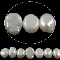 Perles nacres baroques de culture d'eau douce , perle d'eau douce cultivée, naturel, blanc, Niveau AA, 4-5mm Environ 0.8mm Environ 15 pouce, Vendu par brin
