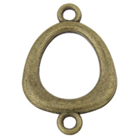 Zinc Alloy Charm Connector, Teardrop, antique bronze color plated, 1/1 loop, nickel, lead & cadmium free Approx 2mm, Approx 