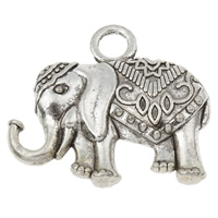 Zinc Alloy Animal Pendants, Elephant, antique silver color plated, nickel, lead & cadmium free Approx 4.5mm, Approx 