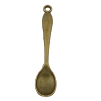 Zinc Alloy Tool Pendants, Spoon, antique bronze color plated, nickel, lead & cadmium free Approx 2mm, Approx 