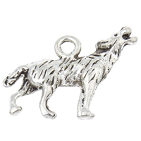 Zinc Alloy Animal Pendants, Wolf, antique silver color plated, nickel, lead & cadmium free Approx 2mm, Approx 