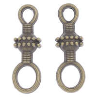 Zinc Alloy Charm Connector, antique bronze color plated, 1/1 loop, nickel, lead & cadmium free Approx 