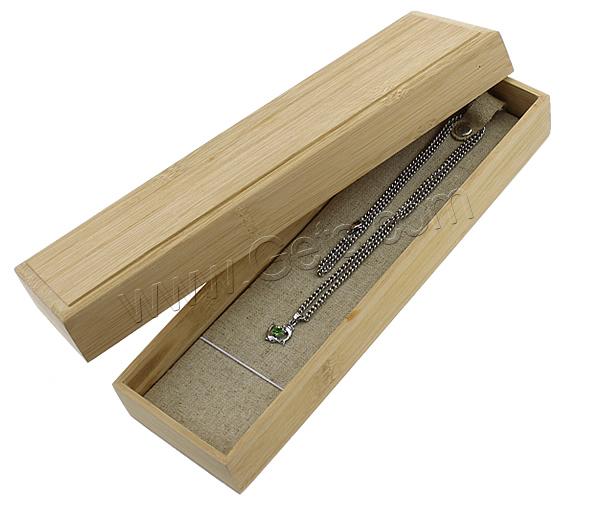 Boîtes à collier en bois, rectangle, normes différentes pour le choix & Personnalisé, Vendu par PC