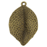 Zinc Alloy Leaf Pendants, antique bronze color plated, nickel, lead & cadmium free Approx 1.5mm, Approx 