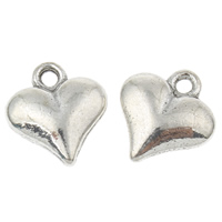 Zinc Alloy Heart Pendants, antique silver color plated, nickel, lead & cadmium free Approx 1mm, Approx 