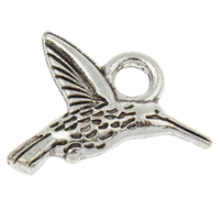 Zinc Alloy Animal Pendants, Bird, antique silver color plated, nickel, lead & cadmium free Approx 3mm, Approx 