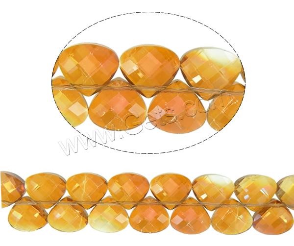 Imitation CRYSTALLIZED™ Crystal Beads, Triangle, colorful plated, different size for choice & faceted & imitation CRYSTALLIZED™ element crystal, more colors for choice, Hole:Approx 1mm, Length:Approx 17 Inch, Sold By Strand