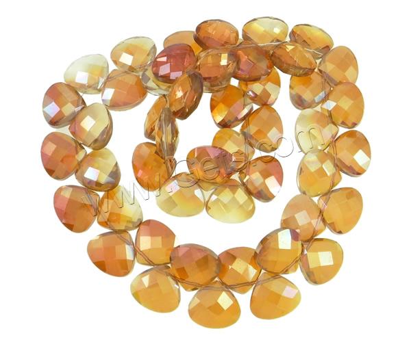 Imitation CRYSTALLIZED™ Crystal Beads, Triangle, colorful plated, different size for choice & faceted & imitation CRYSTALLIZED™ element crystal, more colors for choice, Hole:Approx 1mm, Length:Approx 17 Inch, Sold By Strand