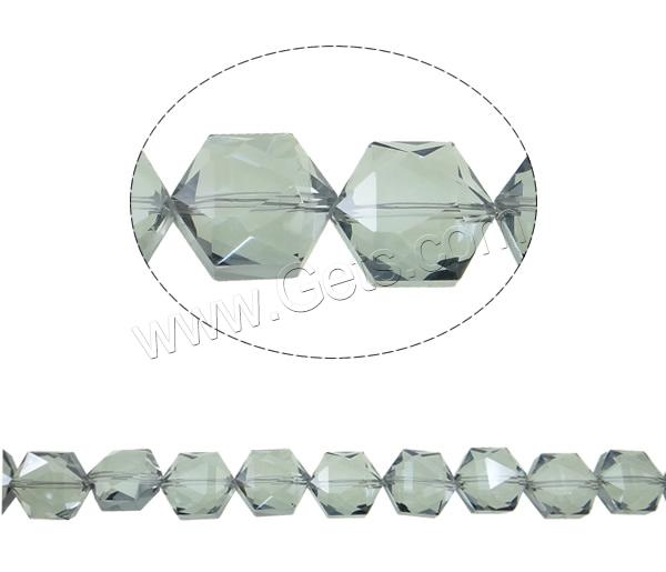 Imitation CRYSTALLIZED™ Crystal Beads, Hexagon, colorful plated, different size for choice & faceted & imitation CRYSTALLIZED™ element crystal, more colors for choice, Hole:Approx 1mm, Length:Approx 15.5 Inch, Sold By Strand