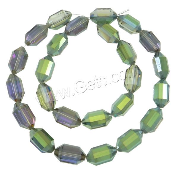 Imitation CRYSTALLIZED™ Oval Beads, Crystal, colorful plated, different size for choice & faceted & imitation CRYSTALLIZED™ element crystal, more colors for choice, Hole:Approx 1mm, Length:Approx 12.5 Inch, Sold By Strand