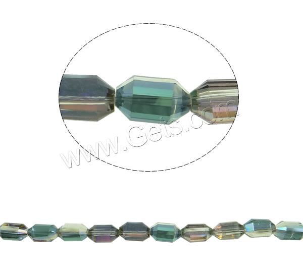 Imitation CRYSTALLIZED™ Oval Beads, Crystal, colorful plated, different size for choice & faceted & imitation CRYSTALLIZED™ element crystal, more colors for choice, Hole:Approx 1mm, Length:Approx 27.5 Inch, Sold By Strand