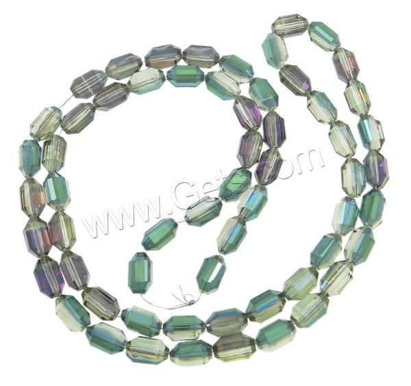Imitation CRYSTALLIZED™ Oval Beads, Crystal, colorful plated, different size for choice & faceted & imitation CRYSTALLIZED™ element crystal, more colors for choice, Hole:Approx 1mm, Length:Approx 27.5 Inch, Sold By Strand