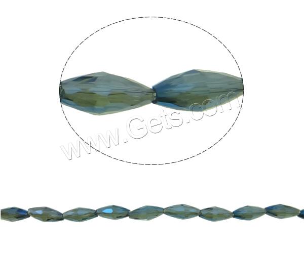Imitation CRYSTALLIZED™ Oval Beads, Crystal, colorful plated, different size for choice & faceted & imitation CRYSTALLIZED™ element crystal, more colors for choice, Hole:Approx 1mm, Length:Approx 22 Inch, Sold By Strand