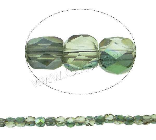 Imitation de perles en cristal CRYSTALLIZED™ , tambour, Placage coloré, normes différentes pour le choix & facettes & imitation de cristal CRYSTALLIZED™, plus de couleurs à choisir, Trou:Environ 1mm, Longueur:Environ 12.5 pouce, Vendu par brin