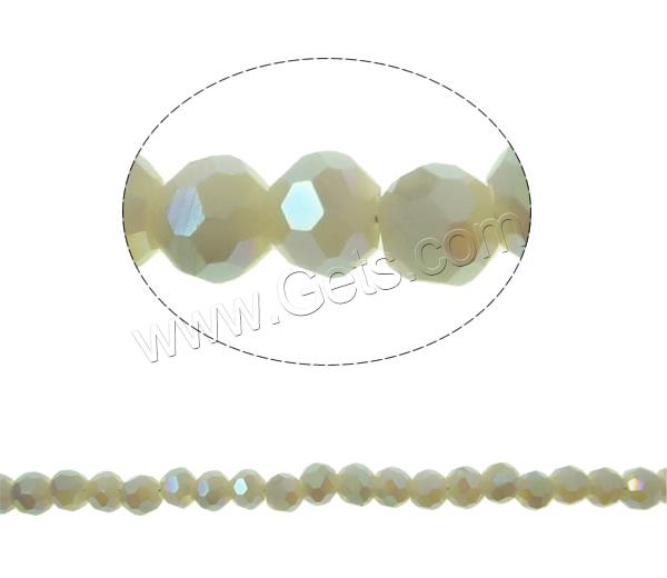Imitation CRYSTALLIZED™ Crystal Beads, Round, colorful plated, different size for choice & faceted & imitation CRYSTALLIZED™ element crystal, more colors for choice, Hole:Approx 1mm, Length:Approx 17 Inch, Sold By Strand