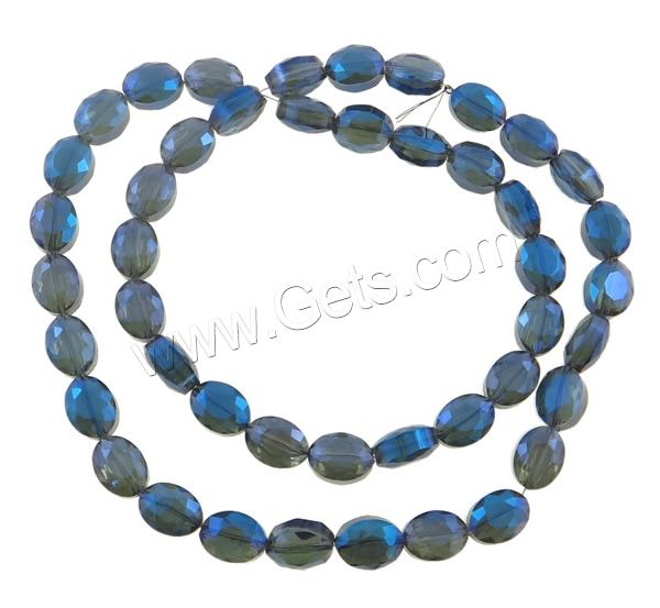 Imitation CRYSTALLIZED™ Oval Beads, Crystal, colorful plated, different size for choice & faceted & imitation CRYSTALLIZED™ element crystal, more colors for choice, Hole:Approx 1.5mm, Length:Approx 23.5 Inch, Sold By Strand