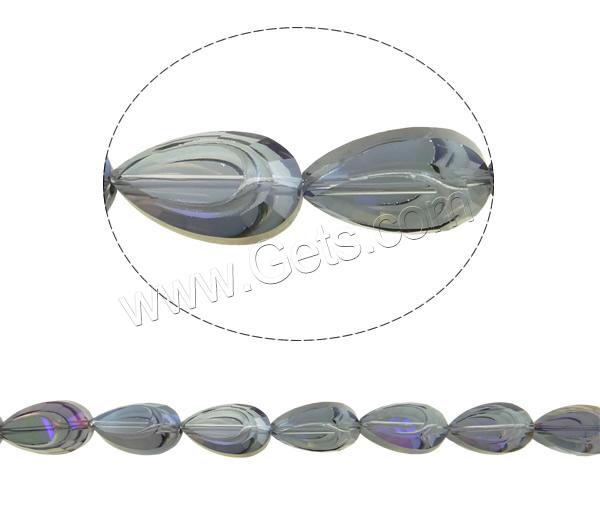 Imitation CRYSTALLIZED™ Crystal Beads, Teardrop, colorful plated, different size for choice & faceted & imitation CRYSTALLIZED™ element crystal, more colors for choice, Hole:Approx 1mm, Length:Approx 23.5 Inch, Sold By Strand