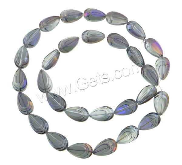 Imitation CRYSTALLIZED™ Crystal Beads, Teardrop, colorful plated, different size for choice & faceted & imitation CRYSTALLIZED™ element crystal, more colors for choice, Hole:Approx 1mm, Length:Approx 23.5 Inch, Sold By Strand