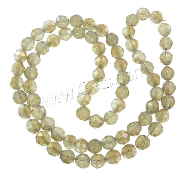 Imitation CRYSTALLIZED™ Crystal Beads, Flat Round, colorful plated, different size for choice & faceted & imitation CRYSTALLIZED™ element crystal, more colors for choice, Hole:Approx 1mm, Length:Approx 25.5 Inch, Sold By Strand