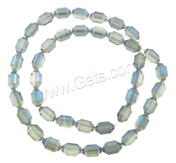 Imitation CRYSTALLIZED™ Oval Beads, Crystal, colorful plated, different size for choice & faceted & imitation CRYSTALLIZED™ element crystal, more colors for choice, Hole:Approx 1mm, Length:Approx 23.5 Inch, Sold By Strand