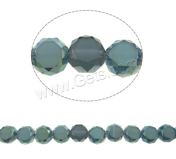 Imitation CRYSTALLIZED™ Crystal Beads, Flat Round, colorful plated, different size for choice & faceted & imitation CRYSTALLIZED™ element crystal, more colors for choice, Hole:Approx 1mm, Length:Approx 21 Inch, Sold By Strand