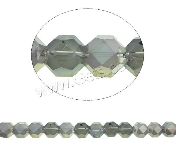 Imitation de perles en cristal CRYSTALLIZED™ , Rond, Placage coloré, normes différentes pour le choix & facettes & imitation de cristal CRYSTALLIZED™, plus de couleurs à choisir, Trou:Environ 1mm, Longueur:Environ 18.5 pouce, Vendu par brin