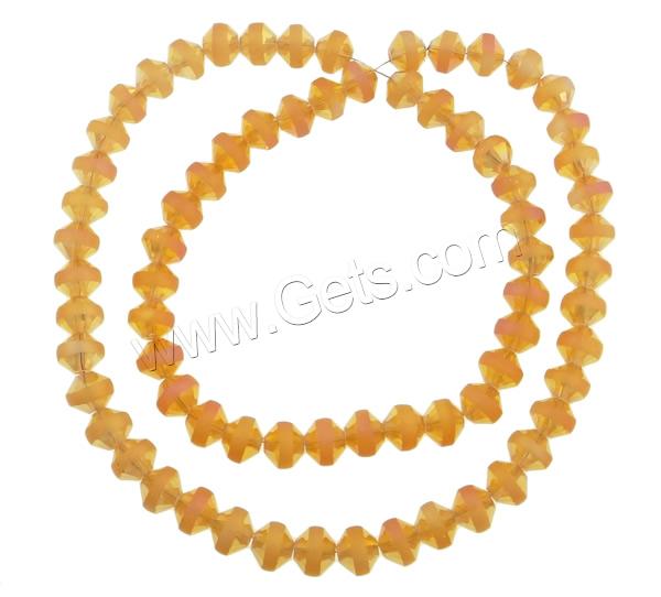 Imitation CRYSTALLIZED™ Crystal Beads, Rondelle, colorful plated, different size for choice & faceted & imitation CRYSTALLIZED™ element crystal, more colors for choice, Hole:Approx 1mm, Length:Approx 19.5 Inch, Sold By Strand