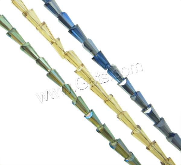 Imitation CRYSTALLIZED™ Crystal Beads, Teardrop, colorful plated, different size for choice & faceted & imitation CRYSTALLIZED™ element crystal, more colors for choice, Hole:Approx 1mm, Length:Approx 22 Inch, Sold By Strand