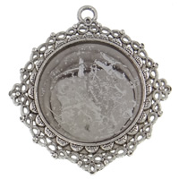 Zinc Alloy Pendant Cabochon Setting, antique silver color plated, nickel, lead & cadmium free Approx 2.5mm, Inner Approx 29mm, Approx 