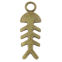 Zinc Alloy Animal Pendants, Fish Bone, antique bronze color plated, nickel, lead & cadmium free Approx 3.5mm, Approx 