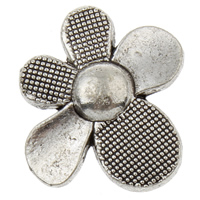 Zinc Alloy Shank Button, Flower, antique silver color plated, nickel, lead & cadmium free Approx 