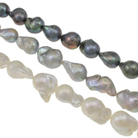 perles nucléées cultivées d'eau douce , perle nucléée de culture d'eau douce, baroque, naturel, plus de couleurs à choisir, grade AAA, 15-18mm Environ 0.8mm Environ 15.7 pouce, Vendu par brin