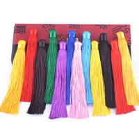 Decorative Tassel, Nylon, mixed colors, 15mm Approx 5 Inch 