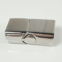 Rectangle Stainless Steel Magnetic Clasp, 316L Stainless Steel, polished Inner Approx 