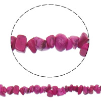 Natural Chip Turquoise Beads, Dyed Turquoise, Nuggets, pink, 2-6mm Approx 1mm .7 Inch 