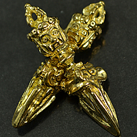 Brass Jewelry Pendants, Vajra, Buddhist jewelry & Customized, original color Approx 3mm 