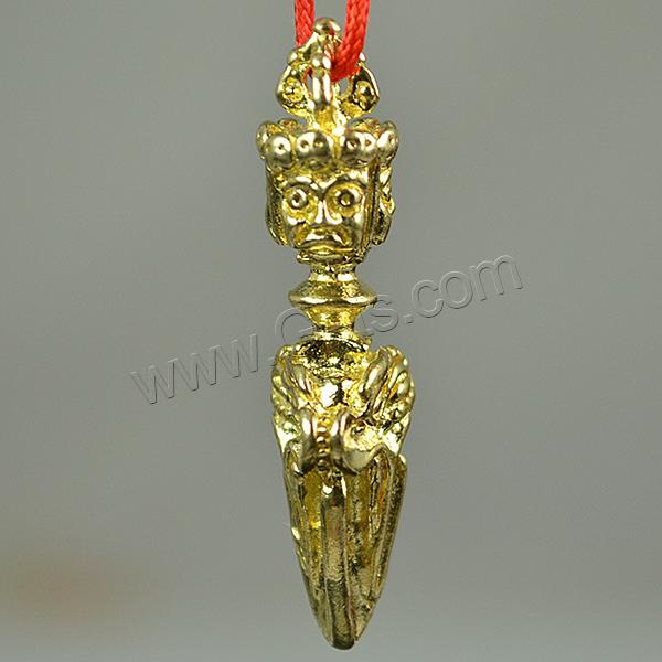 Brass Jewelry Pendants, Vajra, Buddhist jewelry & different size for choice & Customized, original color, Hole:Approx 3mm, Sold By PC
