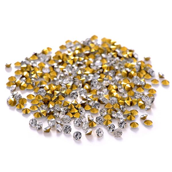 Resin Rhinestone Cabochon, Diamond Shape, different size for choice & rivoli back, more colors for choice, 20Bags/Lot, 144PCs/Bag, Sold By Lot