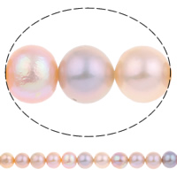 Perlas Patata Freshwater, Perlas cultivadas de agua dulce, natural, color mixto, 9-10mm, agujero:aproximado 0.8mm, longitud:aproximado 15.3 Inch, Vendido por Sarta