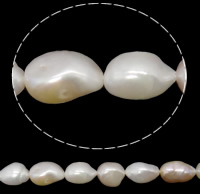 Perles nacres baroques de culture d'eau douce , perle d'eau douce cultivée, naturel, multicolore, grade AAA, 11-12mm Environ 0.8mm .5 pouce, Vendu par brin