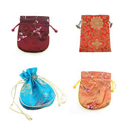 Satin Jewelry Pouches Bags