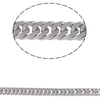 Снаряженная цепь из нержавеющей стали, нержавеющая сталь, разный размер для выбора, оригинальный цвет, 100м/Лот, продается Лот