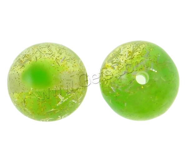Confetti Resin Beads, Round, different size for choice, mixed colors, Sold By Bag