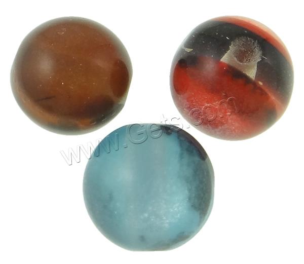 Transluzente Harz Perlen, rund, verschiedene Größen vorhanden, gemischte Farben, 1000PCs/Tasche, verkauft von Tasche
