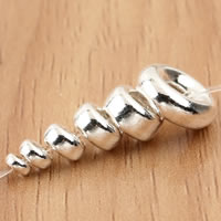 Sterling Silver Spacer Beads, 990 Sterling Silver, Donut 