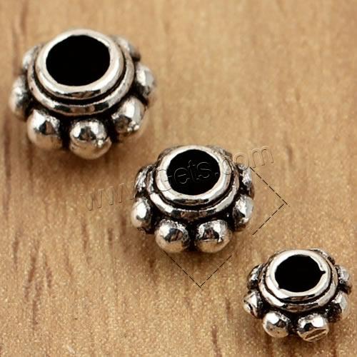 Thailand Sterling Silver Beads, Drum, different size for choice, 55PCs/Bag, Sold By Bag
