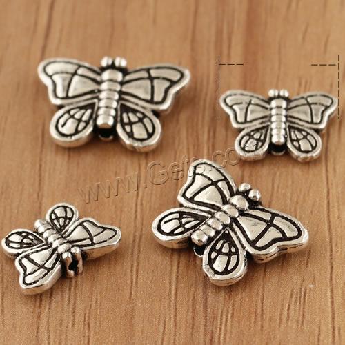 Thailand Sterling Silver Beads, Butterfly, different size for choice, Hole:Approx 1mm, 20PCs/Bag, Sold By Bag