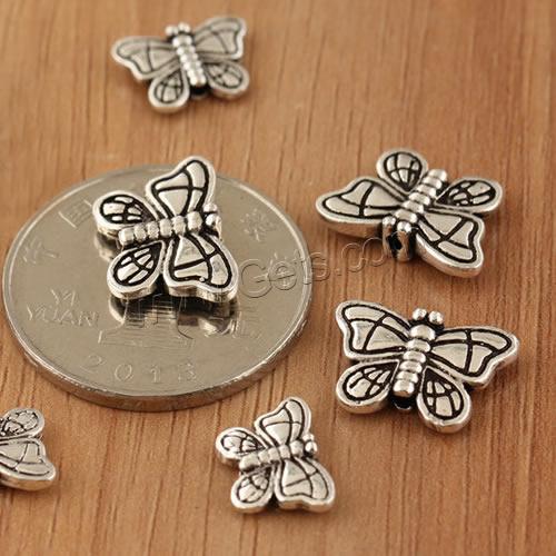 Thailand Sterling Silver Beads, Butterfly, different size for choice, Hole:Approx 1mm, 20PCs/Bag, Sold By Bag