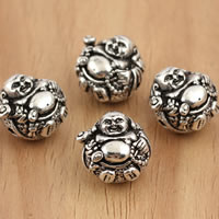 Thailand Sterling Silver Beads, Buddha, Buddhist jewelry Approx 1.5mm 