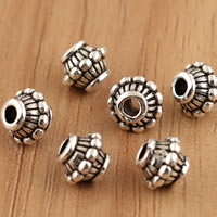 Bali Sterling Silber Perlen, Thailand, Laterne, 6.5x5.7mm, Bohrung:ca. 1.5mm, 40PCs/Tasche, verkauft von Tasche